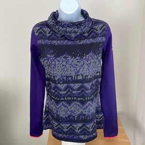 Nike Pro Hyperwarm Nordic Dri Fit Training Running Turtle Neck Shirt Sz Medium